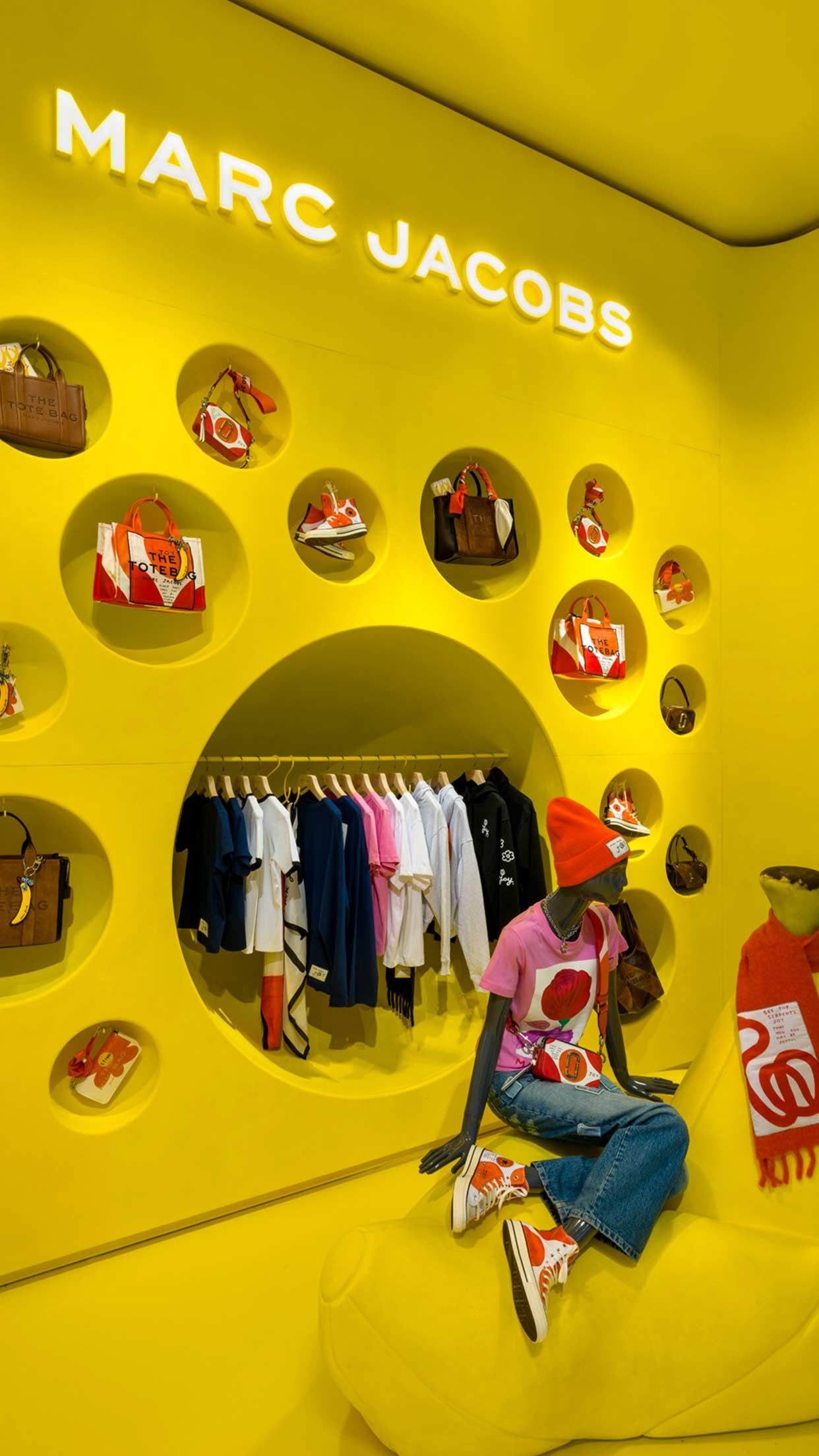 Millennium Signs & Display partnered with Marc Jacobs to bring the JOY capsule collection to life