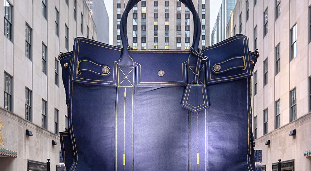 Celebrated NYFW With Giant 20-Foot Gap Bag Installation